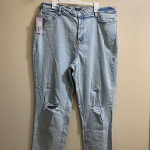 NWT Woman's wild fable 18W Super High Rise, Button front Jeans